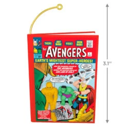 Hallmark Marvel Comics The Avengers 60th Anniversary Ornament -Stuffed Animals Shop Avengers Comic Book Keepsake Ornament 2099QXI7469 03