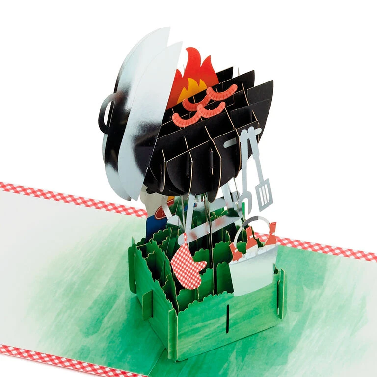 Hallmark BBQ Grill 3D Pop-Up Father's Day Card For Dad 2 Hallmark BBQ Grill 3D Pop-Up Father's Day Card For Dad