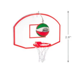 Hallmark Basketball Star 2023 Ornament 10 Hallmark Basketball Star 2023 Ornament -Stuffed Animals Shop Basketball Goal and Ball Keepsake Ornament 1399QGO2699 03