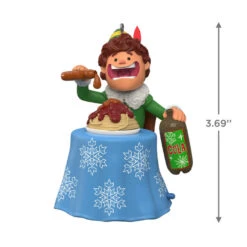Hallmark Elf Did You Hear That? Ornament With Sound 10 Hallmark Elf Did You Hear That? Ornament With Sound -Stuffed Animals Shop Buddy the Elf With Spaghetti Keepsake Ornament 2099QXI6097 03