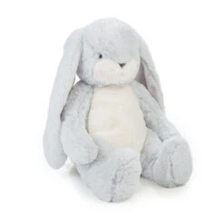 Bunnies By The Bay Little Nibble Gray Bunny Stuffed Animal, 12" -Stuffed Animals Shop Bunnies by the Bay Gray Bunny Stuffed Animal 100430 03