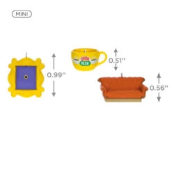 Hallmark Mini Friends Coffee Cup, Frame And Couch Ornaments, Set Of 3 11 Hallmark Mini Friends Coffee Cup, Frame And Couch Ornaments, Set Of 3 -Stuffed Animals Shop Central Perk Mug Couch Frame Keepsake Ornaments 2199QXM9257 03