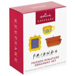 Hallmark Mini Friends Coffee Cup, Frame And Couch Ornaments, Set Of 3 12 Hallmark Mini Friends Coffee Cup, Frame And Couch Ornaments, Set Of 3 -Stuffed Animals Shop Central Perk Mug Couch Frame Keepsake Ornaments 2199QXM9257 04