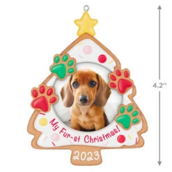 Hallmark My Fur-st Christmas 2023 Photo Frame Ornament 10 Hallmark My Fur-st Christmas 2023 Photo Frame Ornament -Stuffed Animals Shop Christmas Cookie Pet Picture Frame Keepsake Ornament 1599QGO2607 03