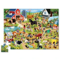 Stuffed Animals Shop -Stuffed Animals Shop Crocodile Creek Farm 48Piece Puzzle 40639 02