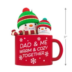 Hallmark Dad & Me Hot Cocoa Mug 2023 Ornament 10 Hallmark Dad & Me Hot Cocoa Mug 2023 Ornament -Stuffed Animals Shop Dad Me Snowmen in Mug Keepsake Ornament 1599QGO2579 03