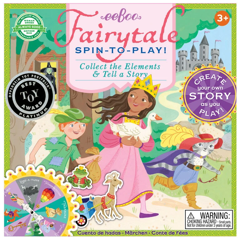 Eeboo Fairytale Spin-to-Play Storytelling Game 2 Eeboo Fairytale Spin-to-Play Storytelling Game