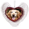 Hallmark Forever Loved Memorial Heart And Angel Wings Photo Personalized Ornament
