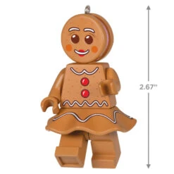 Hallmark Gingerbread Woman LEGO® Minifigure Ornament -Stuffed Animals Shop Gingerbread Woman LEGO Minifig Keepsake Ornament 1699QXI7329 03