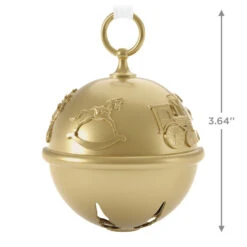 Hallmark 50th Anniversary Ring In The Season Special Edition Metal Bell Ornament -Stuffed Animals Shop Gold Jingle Bell Keepsake Ornament 2899QGO2989 03