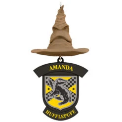 Harry Potter™ Sorting Hat Personalized Text Ornament, Hufflepuff™