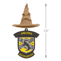 Harry Potter™ Sorting Hat Personalized Text Ornament, Hufflepuff™ 9 Harry Potter™ Sorting Hat Personalized Text Ornament, Hufflepuff™ -Stuffed Animals Shop Harry Potter Sorting Hat Personalized Ornament Hufflepuff 2499QHE1883B8 03