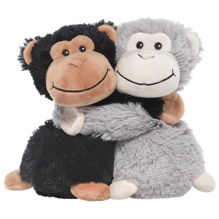Warmies Hugs Heatable Scented Monkey Stuffed Animals, Set Of 2 3 Warmies Hugs Heatable Scented Monkey Stuffed Animals, Set Of 2