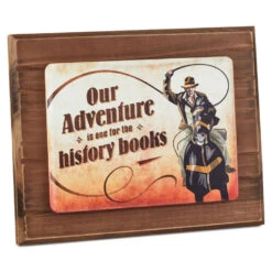 Stuffed Animals Shop 8 Hallmark Indiana Jones™ Our Adventure Wood Quote Sign, 11x9