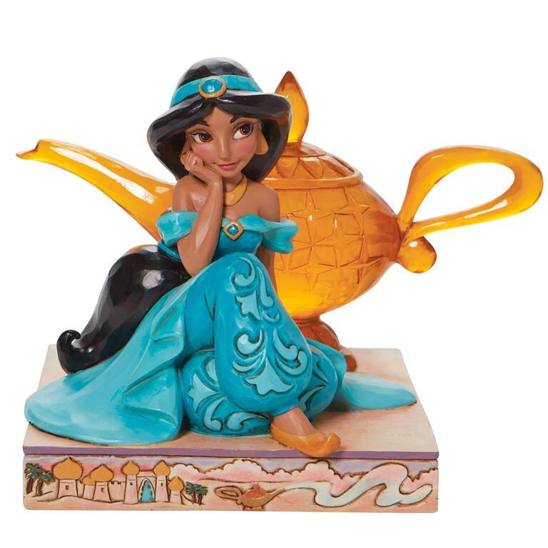 Enesco Jim Shore Disney Jasmine And Genie Lamp Figurine, 5.2" 3 Enesco Jim Shore Disney Jasmine And Genie Lamp Figurine, 5.2"