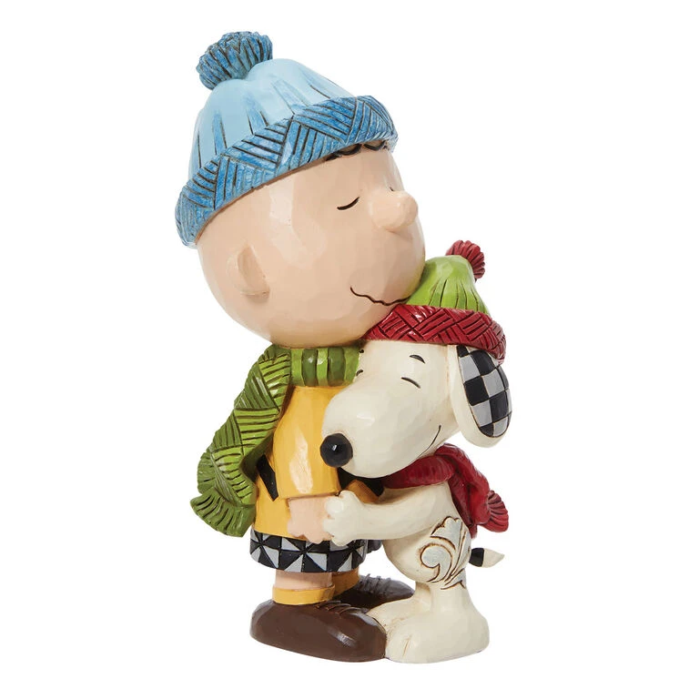 Enesco Jim Shore Peanuts Snoopy And Charlie Brown Hugging Figurine, 5.625" 4 Enesco Jim Shore Peanuts Snoopy And Charlie Brown Hugging Figurine, 5.625" - Image 2