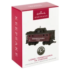 Hallmark Lionel® Pennsylvania K4 Caboose Metal Ornament -Stuffed Animals Shop Lionel Trains Red and Black Caboose Keepsake Ornament 2199QXI6379 04