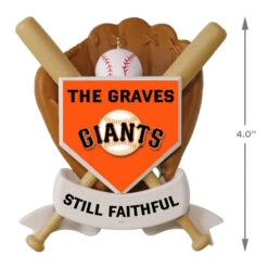 MLB Baseball Personalized Ornament, Giants™ -Stuffed Animals Shop MLB Baseball Personalized Ornament Giants 2499QHE1913B108 04