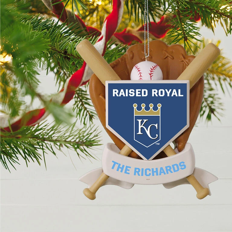 MLB Baseball Personalized Ornament, Royals™ 4 MLB Baseball Personalized Ornament, Royals™ - Image 2