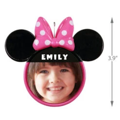 Hallmark Disney Minnie Mouse Ears Silhouette Text And Photo Personalized Ornament -Stuffed Animals Shop Minnie Mouse Ears TextPhoto Personalized Ornament 2499QHE1963B2 03