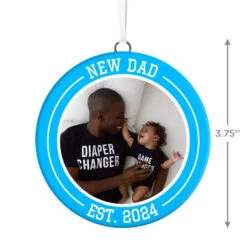 Hallmark New Dad Personalized Text And Photo Ceramic Ornament 7 Hallmark New Dad Personalized Text And Photo Ceramic Ornament -Stuffed Animals Shop New Dad Personalized Round Ceramic Ornament 1999QHE1711B28 03