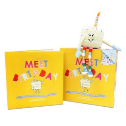 Stuffed Animals Shop 23 Packed Party Birthday Cake Plush With Meet Birthday Book, Set Of 2