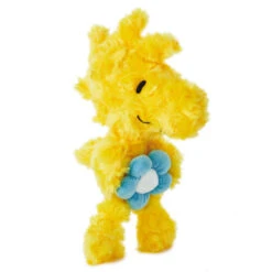 Hallmark PeanutsĀ® Woodstock With Flower Stuffed Animal, 6.5"