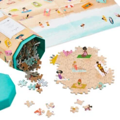 Stuffed Animals Shop -Stuffed Animals Shop People on Beach 1000 Piece Jigsaw Puzzle 1PUZ1427 02