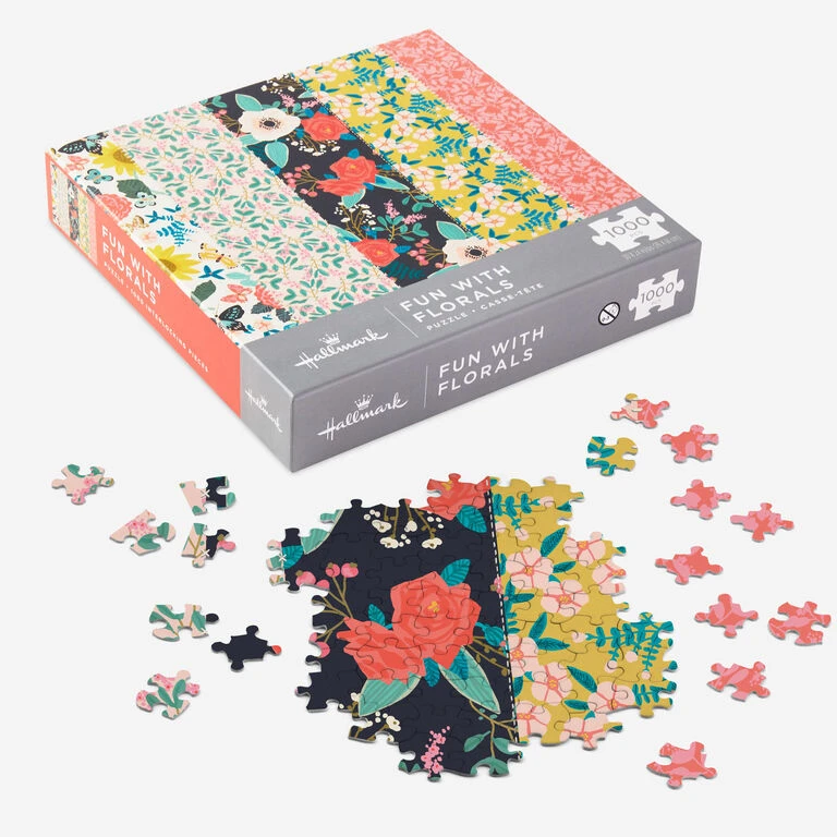 Hallmark Fun With Florals 1,000-Piece Jigsaw Puzzle 4 Hallmark Fun With Florals 1,000-Piece Jigsaw Puzzle - Image 2