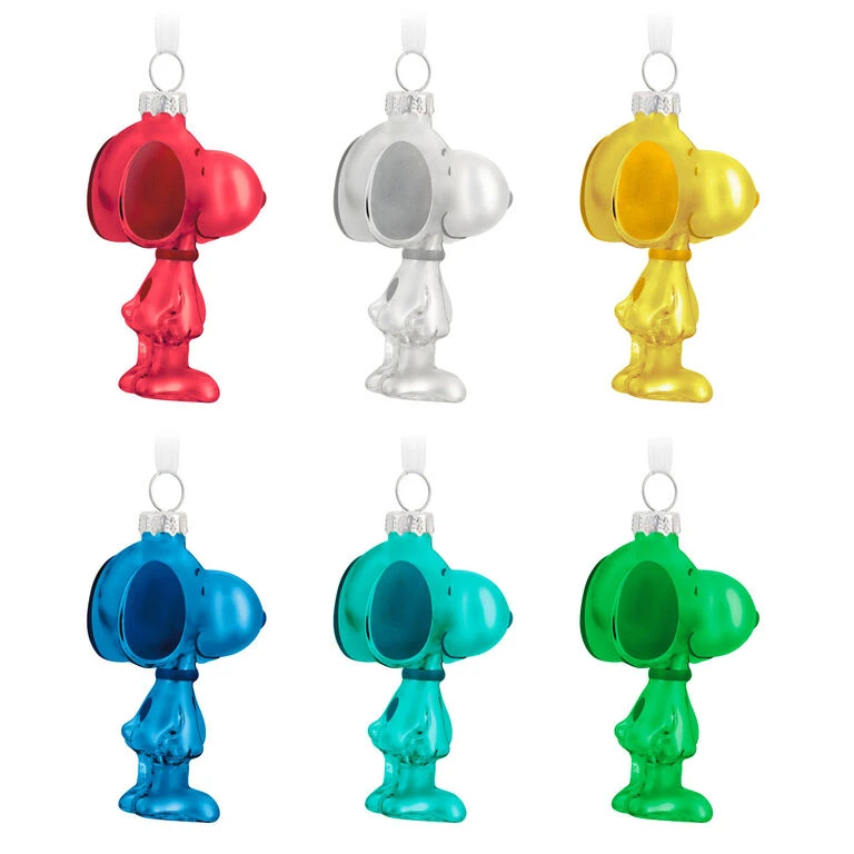Hallmark The Peanuts® Gang Snoopy Glass Ornaments, Set Of 6 8 Hallmark The Peanuts® Gang Snoopy Glass Ornaments, Set Of 6 - Image 6