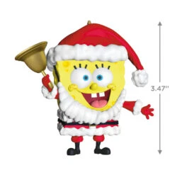 Hallmark Nickelodeon SpongeBob SquarePants Santa Ornament -Stuffed Animals Shop SpongeBob Santa Keepsake Ornament 1899QXI7367 03