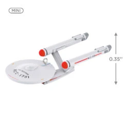 Hallmark Mini Star Trek™ U.S.S. Enterprise NCC-1701 Ornament, 0.035" -Stuffed Animals Shop Star Trek USS Enterprise Keepsake Ornament 1099QXM9327 03