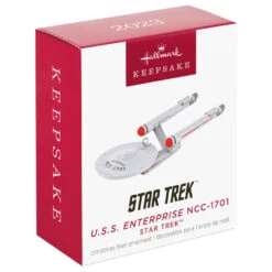 Hallmark Mini Star Trek™ U.S.S. Enterprise NCC-1701 Ornament, 0.035" -Stuffed Animals Shop Star Trek USS Enterprise Keepsake Ornament 1099QXM9327 04