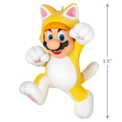 Hallmark Nintendo Super Mario™ Powered Up With Mario Cat Ornament 10 Hallmark Nintendo Super Mario™ Powered Up With Mario Cat Ornament -Stuffed Animals Shop Super Mario Cat Keepsake Ornament 1899QXR8199 03