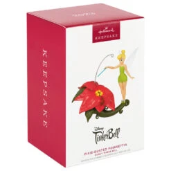 Hallmark Disney Tinker Bell Pixie-Dusted Poinsettia Ornament 11 Hallmark Disney Tinker Bell Pixie-Dusted Poinsettia Ornament -Stuffed Animals Shop Tinker Bell on Flower Keepsake Ornament 2099QXD6637 04