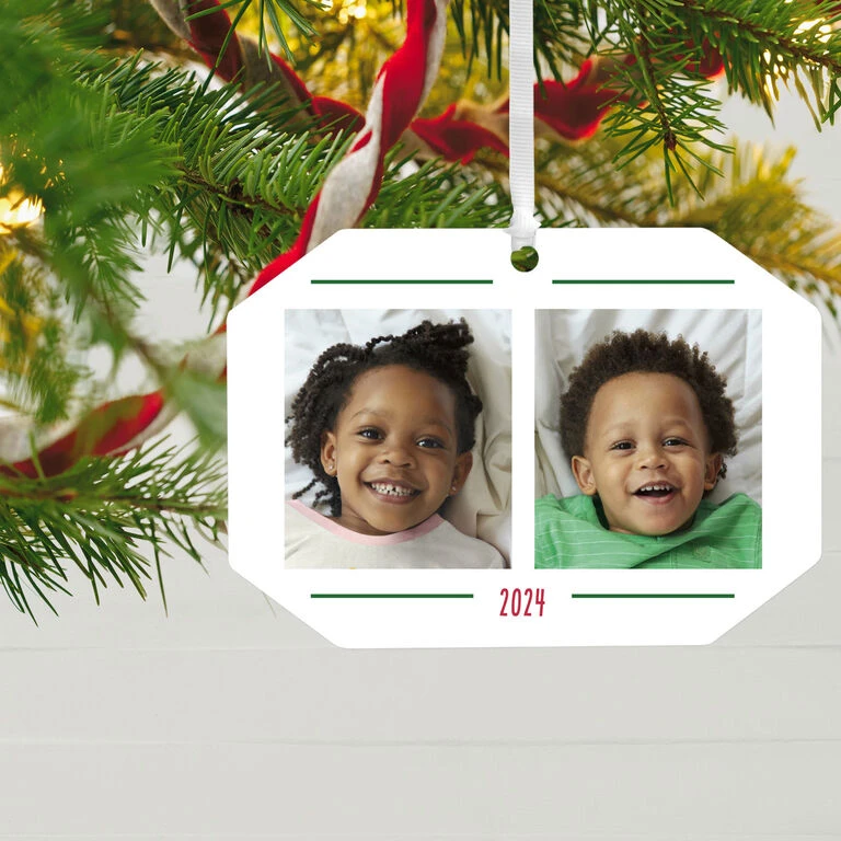 Hallmark Two-Photo Personalized Text And Photo Metal Ornament 4 Hallmark Two-Photo Personalized Text And Photo Metal Ornament - Image 2