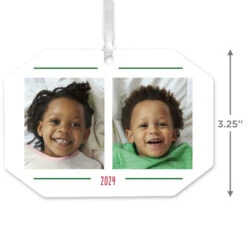 Hallmark Two-Photo Personalized Text And Photo Metal Ornament 7 Hallmark Two-Photo Personalized Text And Photo Metal Ornament -Stuffed Animals Shop TwoPhoto Personalized Christmas Ornament 1OFM1001B4 03