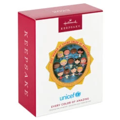 Hallmark UNICEF Every Color Of Amazing Papercraft Ornament -Stuffed Animals Shop UNICEF Children of World Keepsake Ornament 1999QXI7497 04