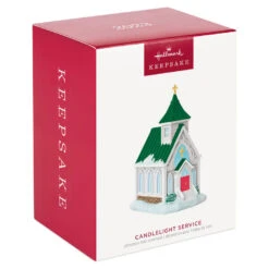 Hallmark Candlelight Service Ornament 11 Hallmark Candlelight Service Ornament -Stuffed Animals Shop White Church With Green Steeple Keepsake Ornament 2199QGO2767 04