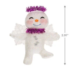 Hallmark Snow Angel Ornament 10 Hallmark Snow Angel Ornament -Stuffed Animals Shop White and Pink Glittery Snow Angel Keepsake Ornament 1399QGO2749 03